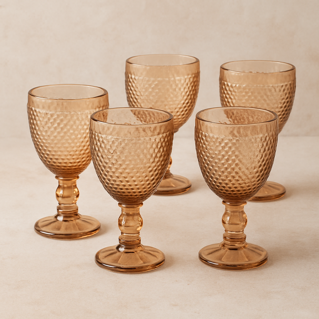 Jogo de Taças de Vidro Bardot Licor Âmbar 60ml 6 peças