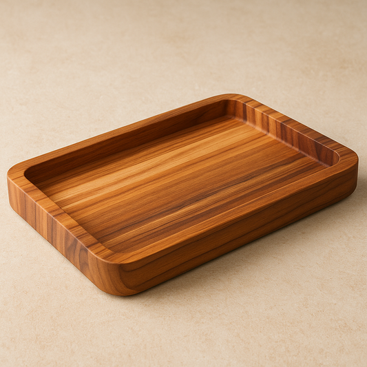 Gamela de Madeira Teca Oscar 33x24 cm
