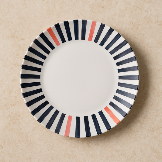 Prato Fundo de Porcelana Street Branco 22 cm
