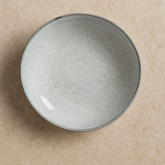 Prato de Cerâmica Fundo Bio Echo Cinza 22,5 cm
