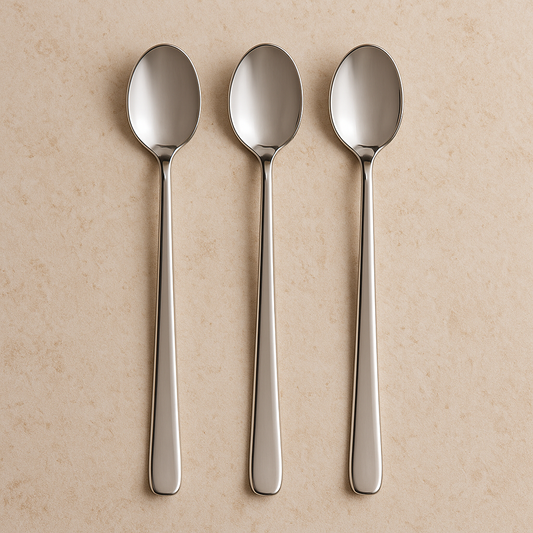 Jogo de Colheres para Refresco Beli em Inox – 3 Peças – Brinox Coza