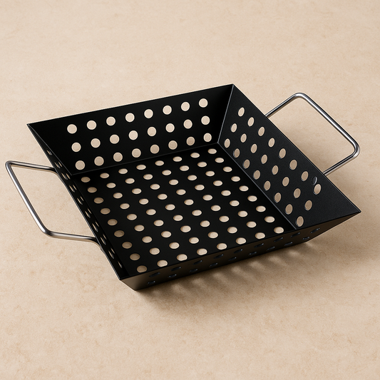 Assadeira Wok Inox para Churrasco Hércules 32,5x23 cm