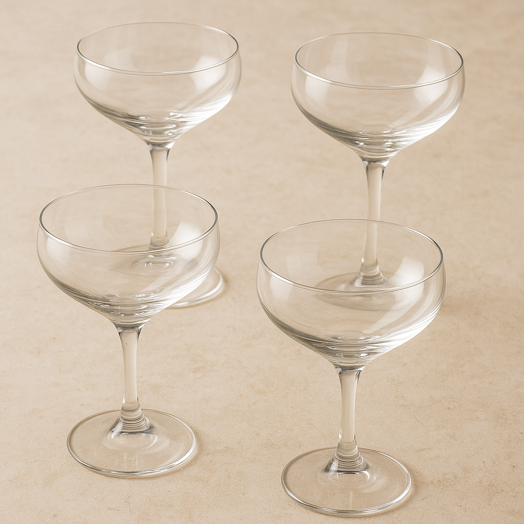 Jogo de Taças de Cristal para Coquetel Praline 180 ml – 4 Peças