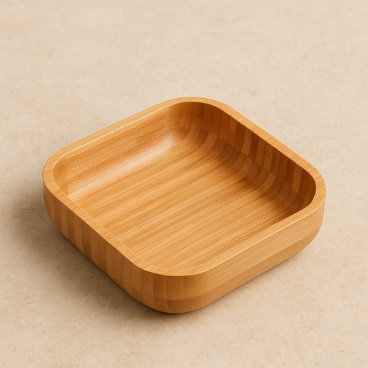 Bowl de Bambu Quadrado - 23x07 cm