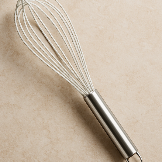 Batedor Manual de Inox com Silicone Duo Vanilla 30 cm – Brinox Coza