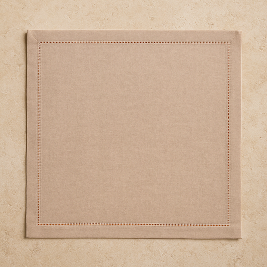 Guardanapo de Algodão Ponto Ajour Coloratta Taupe – 47 cm