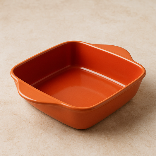 Refratário de Cerâmica com Alça Maia Terracota 30x24 cm