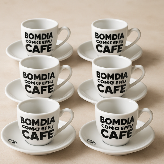 Jogo de Xícaras de Porcelana para Café 90ml 12 Peças