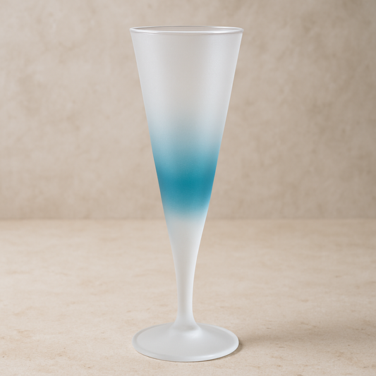 Taça de Acrílico para Champanhe Azul 200 ml