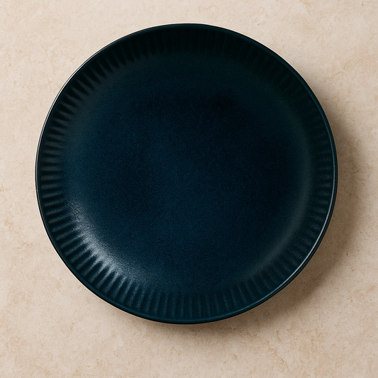 Prato de Cerâmica Fundo Night Blue de 22 cm