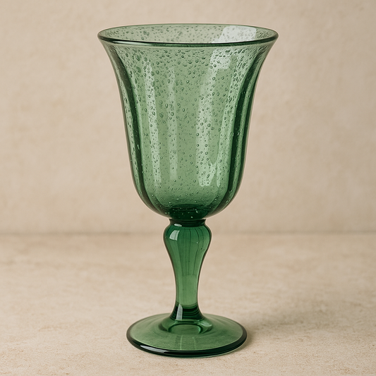 Taça de Acrílico Bolhas Verde 310 ml