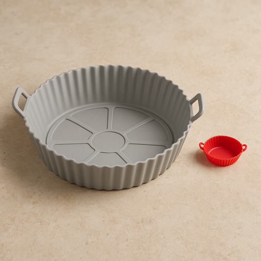 Forma Redonda de Silicone para Air Fryer 20 cm