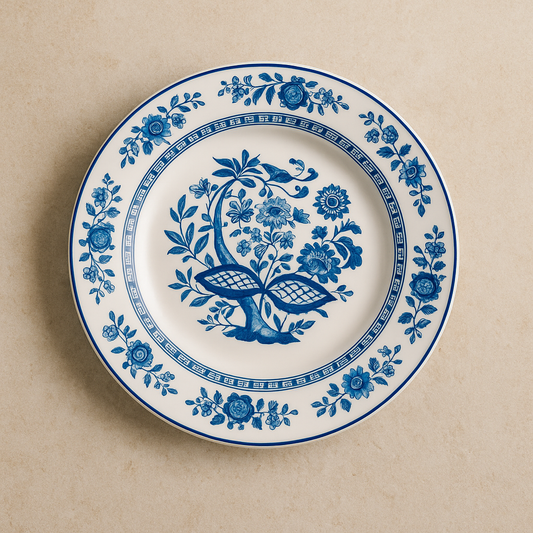 Prato de Porcelana Fundo Dulce 23 cm
