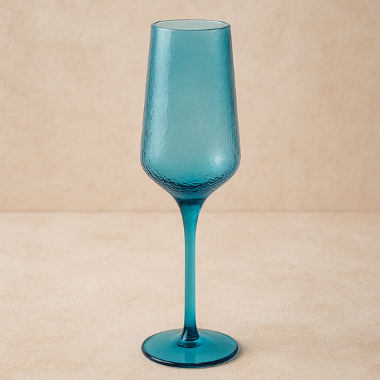 Taça de Acrílico Azul para Champanhe 250 ml