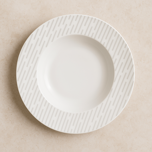 Prato de Porcelana Marie 21 cm Decorado