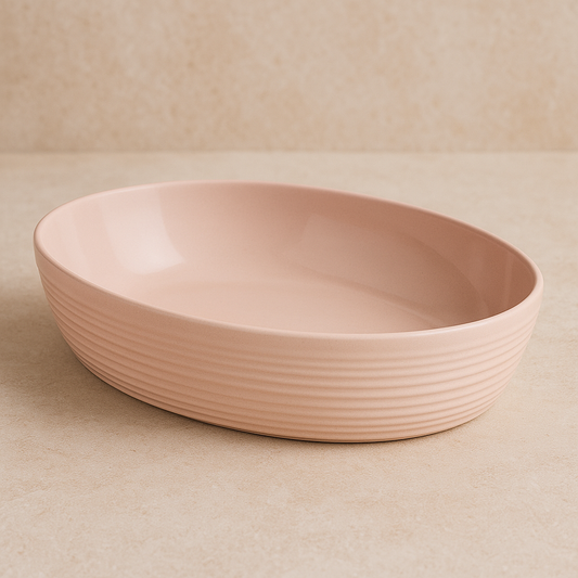 Travessa Oval Le Chef Creme 33x23 cm