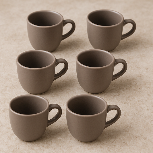 Jogo de xícaras de cerâmica para café Medina 06 peças