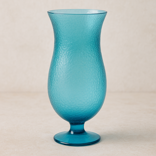 Taça de Acrílico Longa Bolhas Azul 630 ml