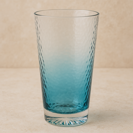 Copo de Acrílico Longo Degradê Azul 500 ml