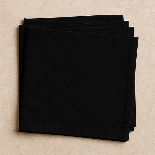 Guardanapo de Algodão Home Preto – 45 cm (04 peças)