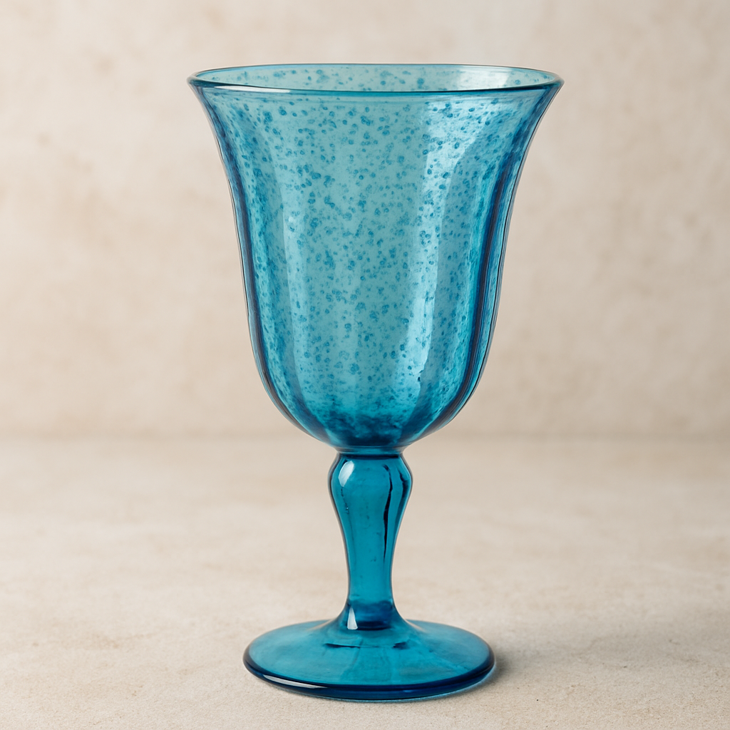 Taça de Acrílico Bolhas Azul 310 ml