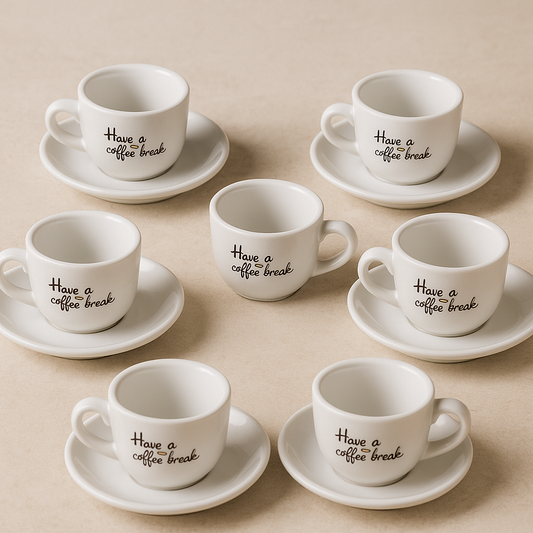 Jogo xícaras de porcelana para café Manhattan Falling 80 ml 12 peças